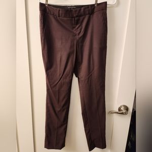 NWOT Banana Republic Factory Burgundy Trousers - 0P